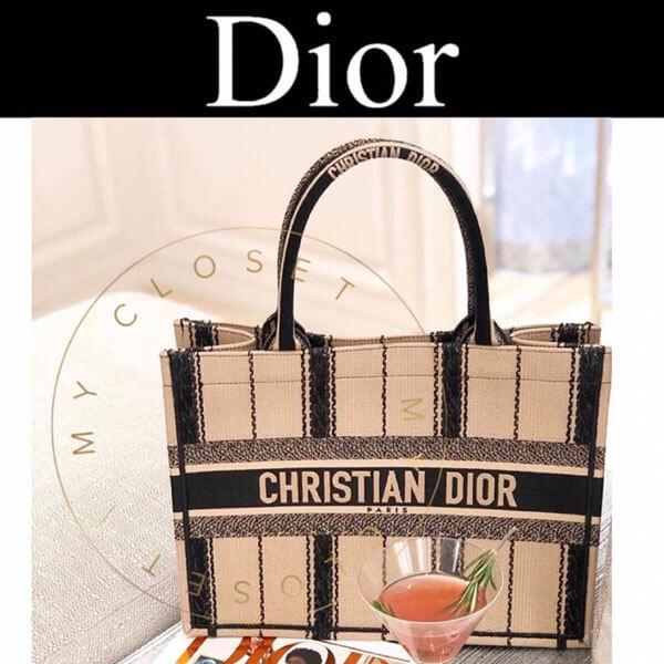 ディオール ブックトート コピー【Dior】2020SS新作“DIOR BOOK TOTE” スモール/ ストライプ M1296ZRLD_M976